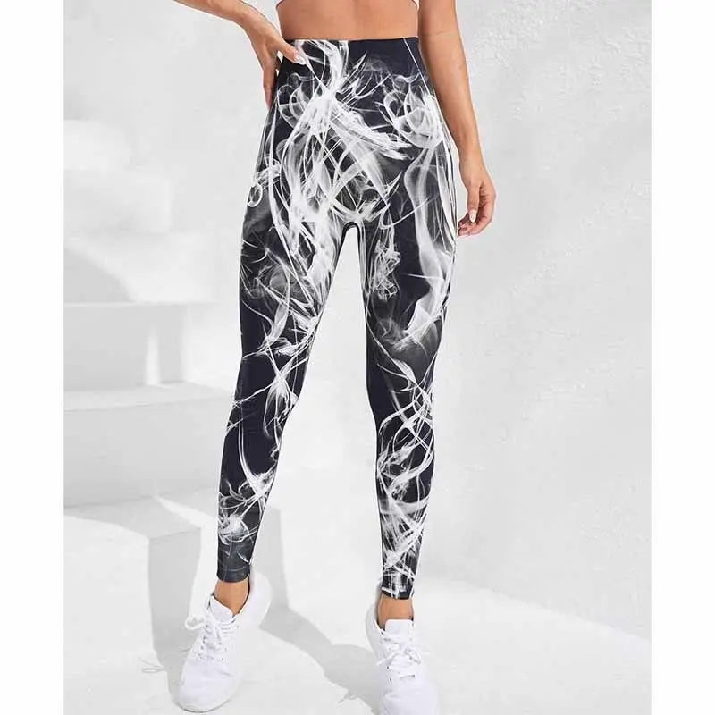 New 3D Print Tie Dye Sports Leggings