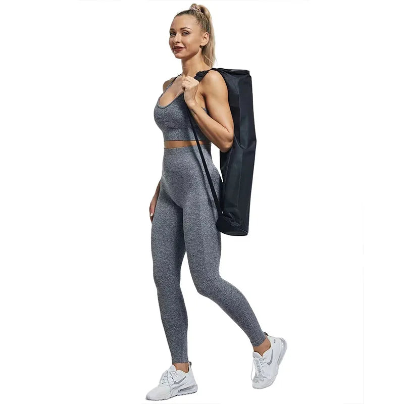 Seamless Sports Fitness Leggings w/ Tummy Control