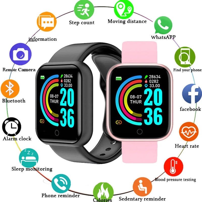 "Elevate Your Health Game: Versatile Smart Watch for Men and Women – Monitor Heart Rate, Blood Pressure, and Fitness!"