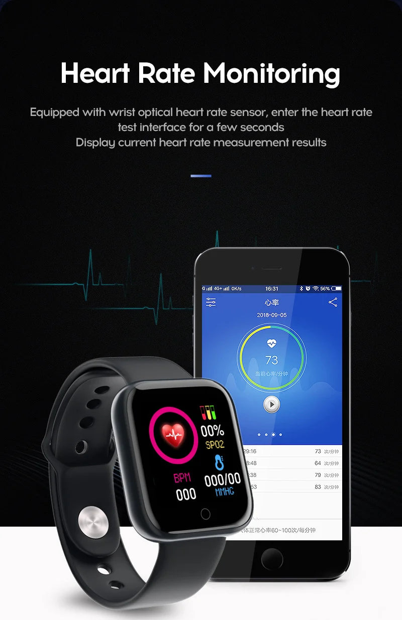 "Elevate Your Health Game: Versatile Smart Watch for Men and Women – Monitor Heart Rate, Blood Pressure, and Fitness!"