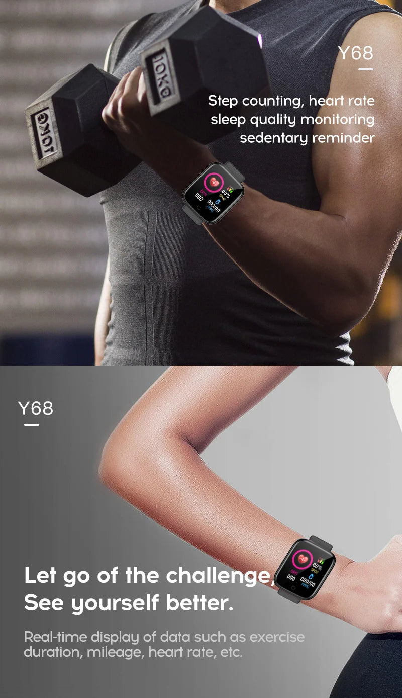 "Elevate Your Health Game: Versatile Smart Watch for Men and Women – Monitor Heart Rate, Blood Pressure, and Fitness!"